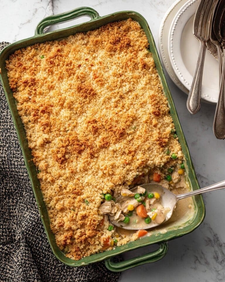 Crustless Chicken Pot Pie Recipe
