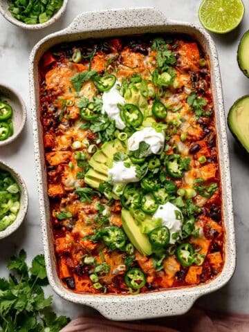 Sweet Potato Chicken Enchilada Bake Recipe