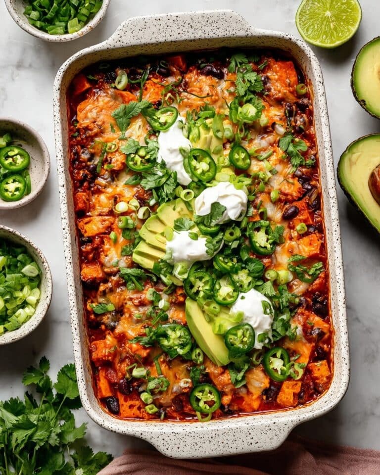 Sweet Potato Chicken Enchilada Bake Recipe
