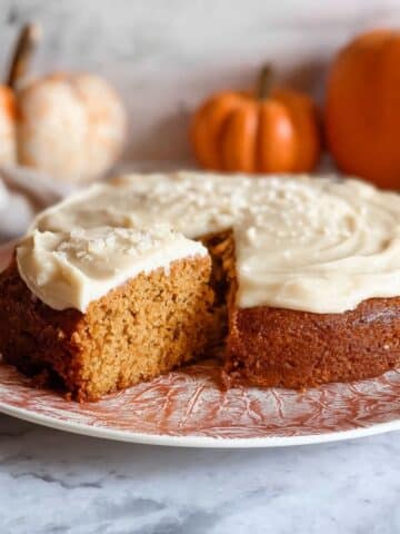Pumpkin Olive Oil Cake with Cream Cheese Frosting Recipe