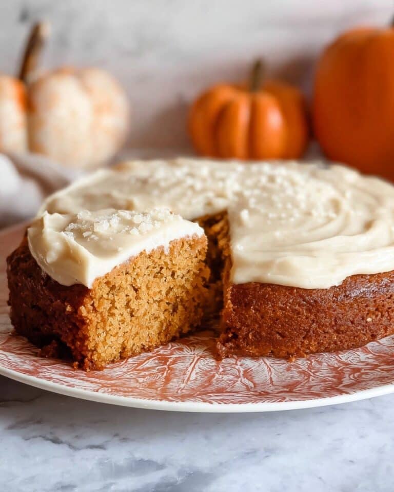 Pumpkin Olive Oil Cake with Cream Cheese Frosting Recipe