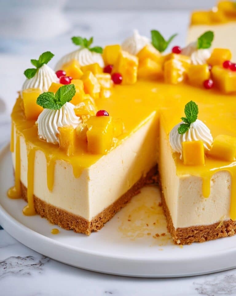No Bake Mango Cheesecake Recipe
