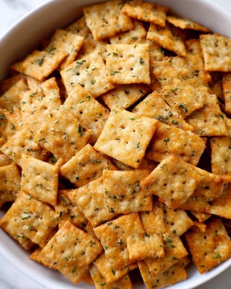 Homemade Seasoned Ranch Cheese Crackers Recipe