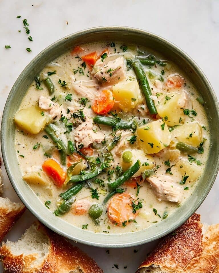 Hearty Chicken Stew with Potatoes and Green Beans Recipe