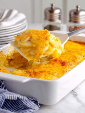 Easy Cheesy Canned Scalloped Potatoes Recipe