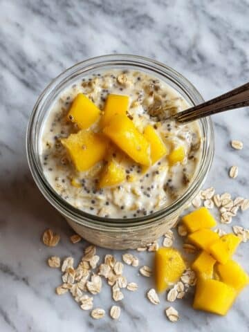 Mango Protein Overnight Oats Recipe