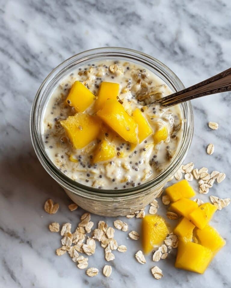Mango Protein Overnight Oats Recipe