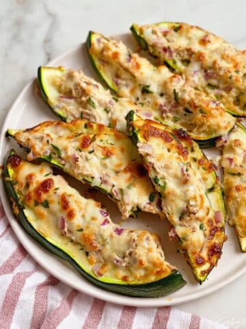 High Protein Tuna Avocado Zucchini Shell Tacos Recipe