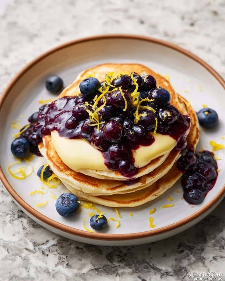 Cottage Cheese Protein Lemon Blueberry Pancakes Recipe