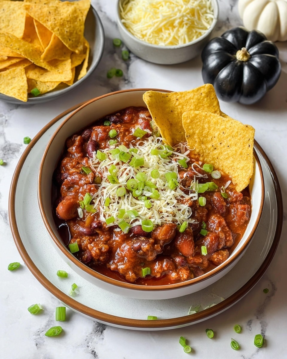 A green pot with two handles contains three main layers. The bottom layer is a crumbly cooked ground meat with a brown color, spread evenly around the pot. On top of the meat, there are two sections: the left side has a thick, chunky red tomato sauce, and the right side has a generous pile of reddish-brown beans in a sauce, slightly shiny and moist. The inside of the pot shows some stains and splatters of the meat and sauces. The pot sits on a white marbled surface. photo taken with an iphone --ar 4:5 --v 7
