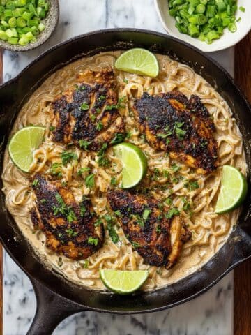 Jerk Chicken Alfredo Pasta Recipe