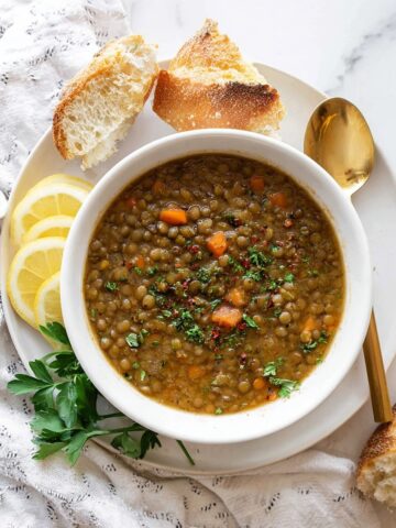 Green Lentil Soup Recipe